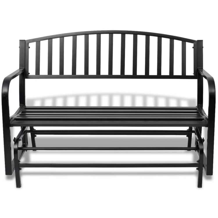Vidaxl Swing Bank Stahl schwarz