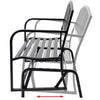Vidaxl Swing Bank Stahl schwarz