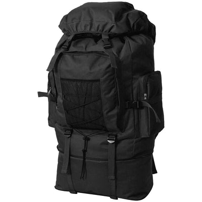 Vidaxl Rucksack Armee Stil xxl 100 l schwarz
