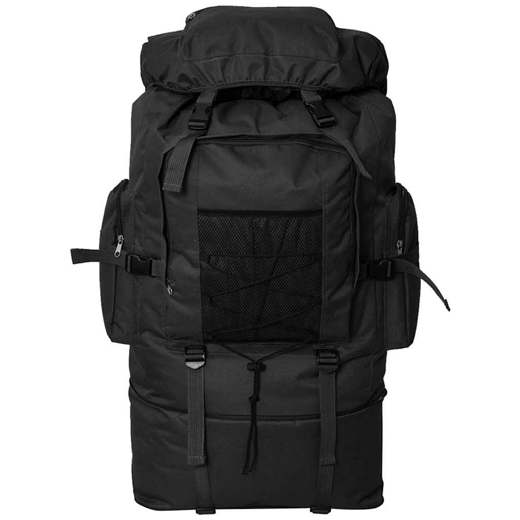 Vidaxl Rucksack Armee Stil xxl 100 l schwarz