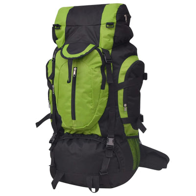 Vidaxl Rucksack Wandern xxl 75 l schwarz und grün