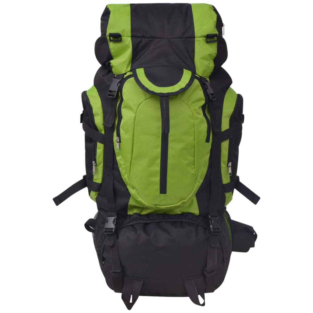 Vidaxl Rucksack Wandern xxl 75 l schwarz und grün