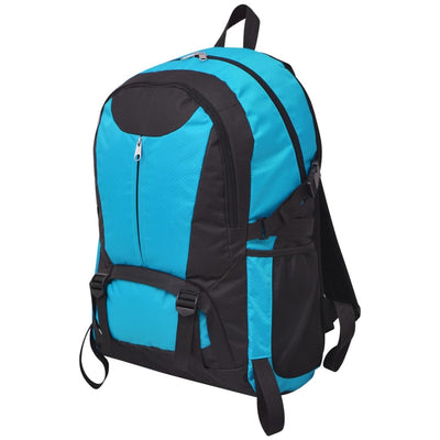 Vidaxl Wander -Rucksack 40 l Schwarz und Blau