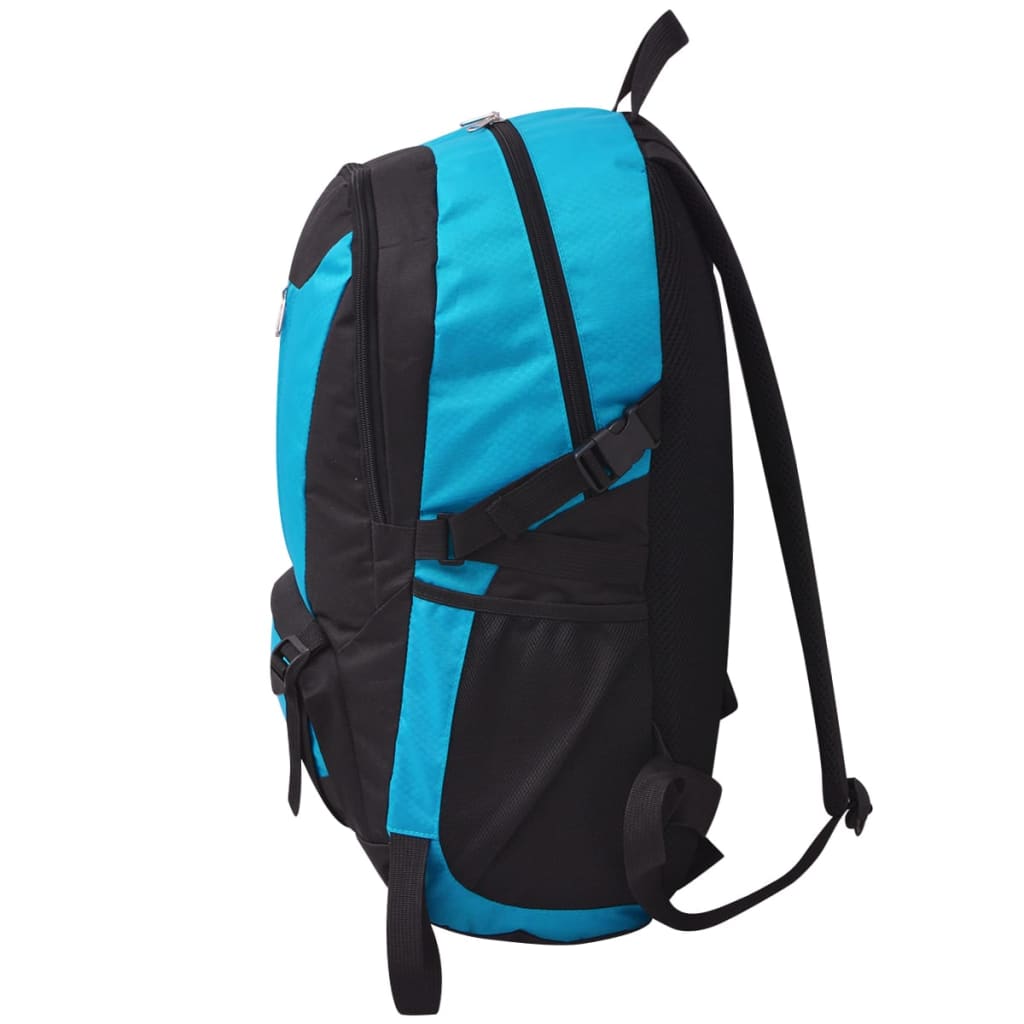 Vidaxl Wander -Rucksack 40 l Schwarz und Blau