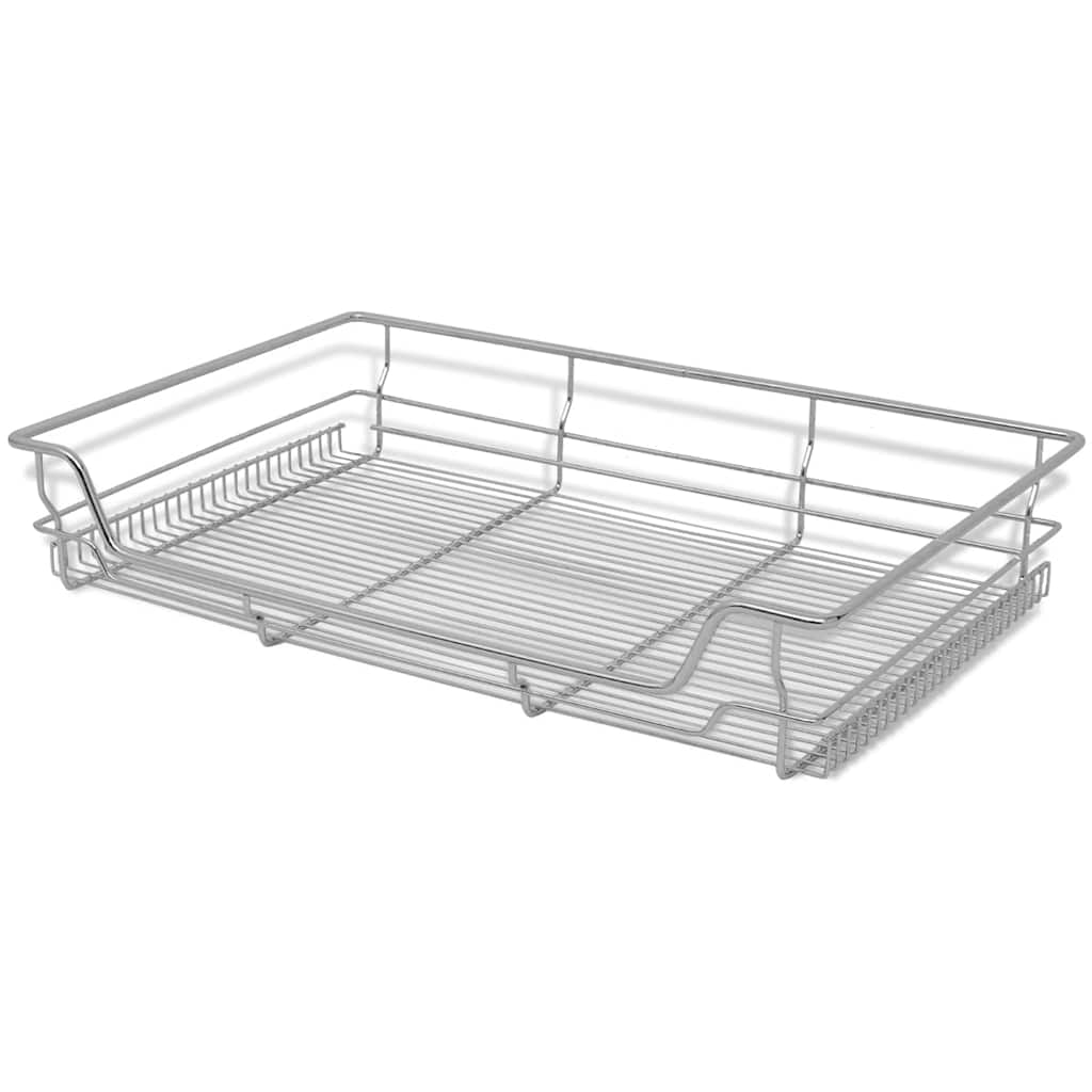 Vidaxl Drahtkörbe verlängert 2 PCs 800 mm silberfarben