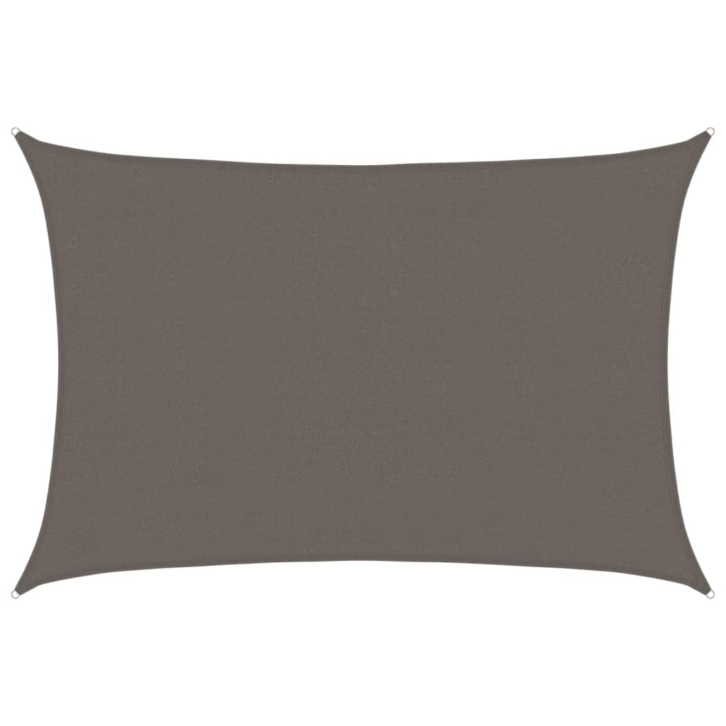 VIDAXL SUNSHADE HDPE RETTANGULAR 4x6 M Anthrazit