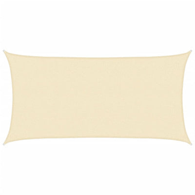 VIDAXL SUNSHADE HDPE Rechteckige 2x4 m Créme