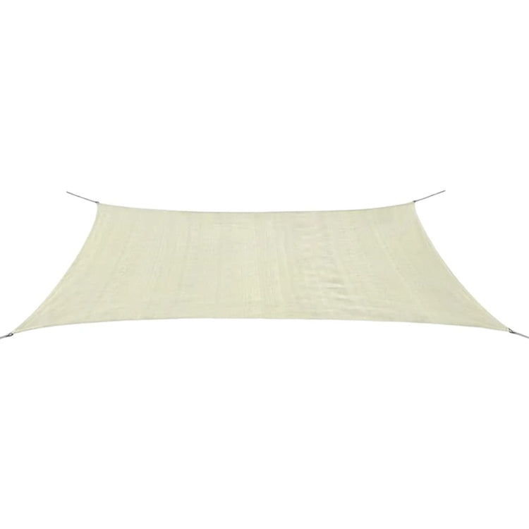 Vidaxl -Markise HDPE Rechteckige 4x6 m cremefarbene HDPE