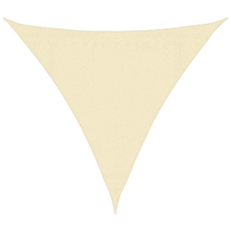 Vidaxl Sunshade HDPE Triangular 3,6x3.6x3,6 m Creme