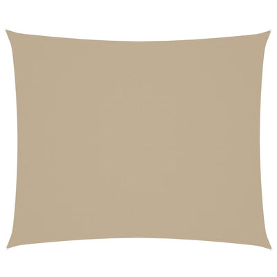 VIDAXL SUNSHAD REPTANGULAR 4x6 M Oxford Stoff Beige