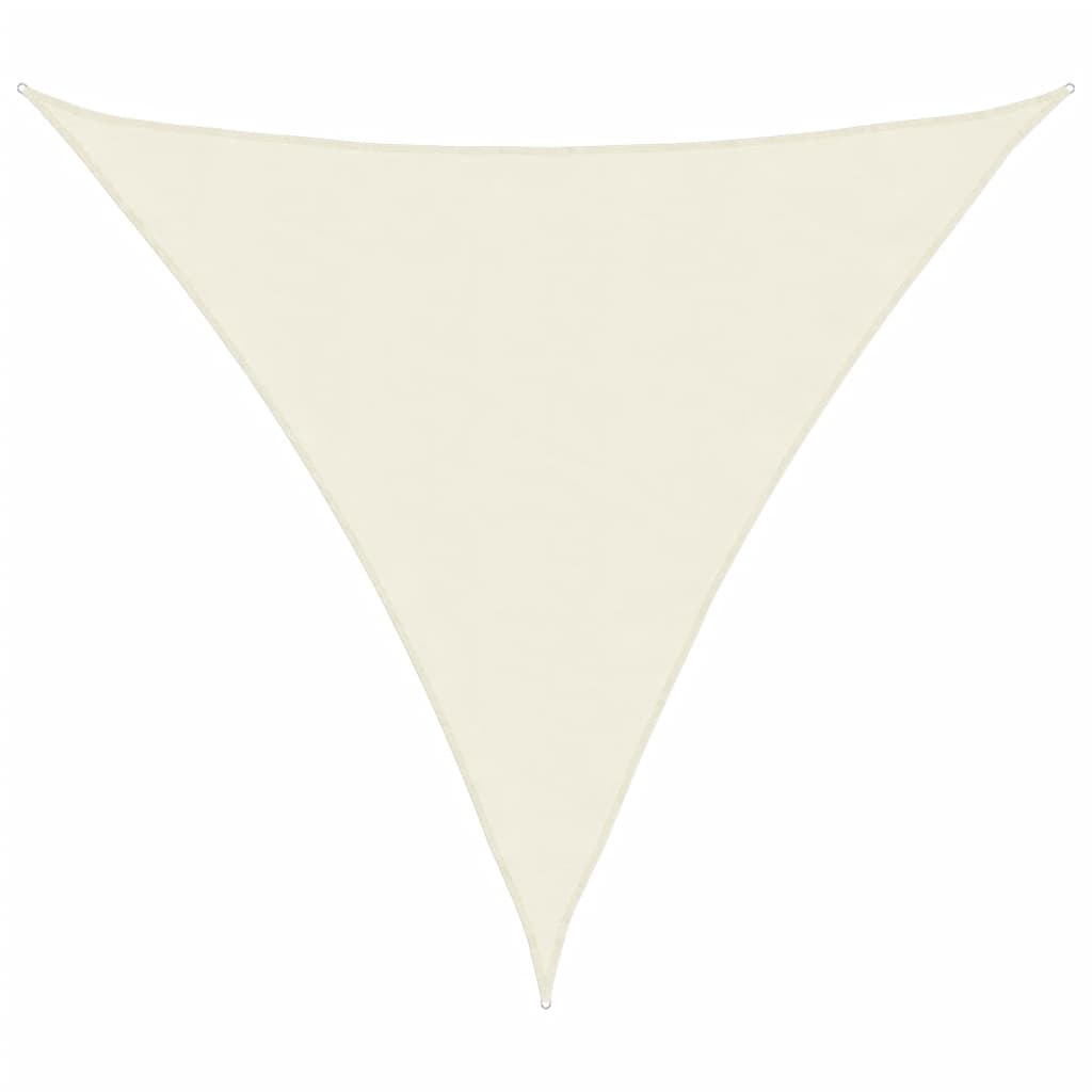 Vidaxl -Markise Dreieck 5x5x5 M Oxford Stoff Crème farbig