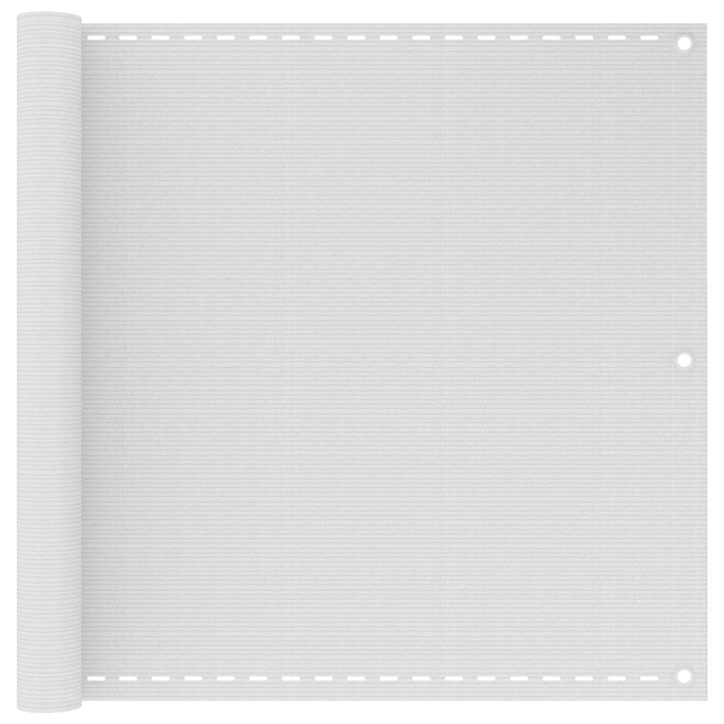 Vidaxl Balkon Bildschirm Weiß 90x600 cm HDPE