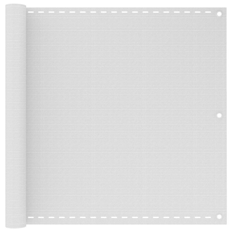 Vidaxl Balkon Bildschirm Weiß 90x600 cm HDPE