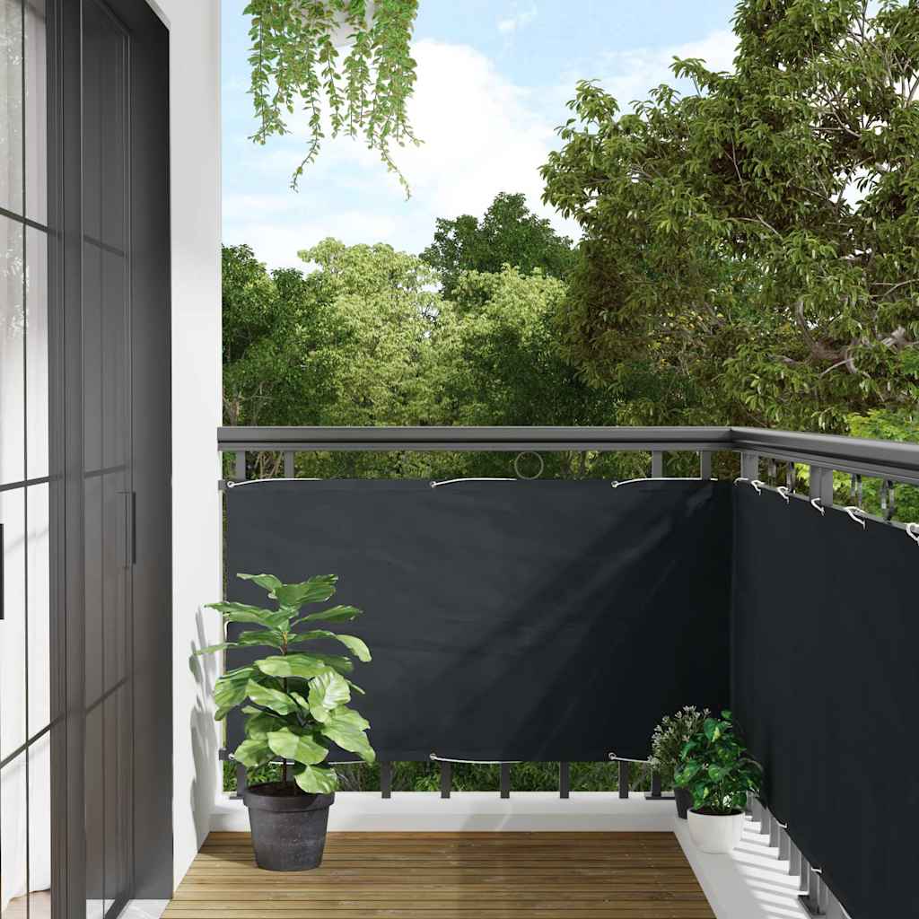 Vidaxl Balkon Bildschirm Oxford Textile 75x400 cm Anthrazit