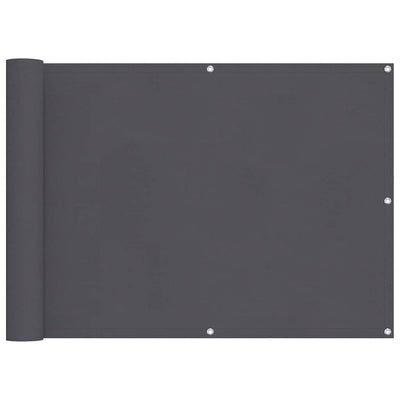 VIDAXL -Balkon -Bildschirm 90x400 cm Oxford Stoffanthrazit