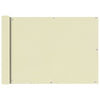 Vidaxl Balkon Bildschirm Oxford Textil 75x600 cm Creme