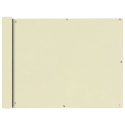 Vidaxl Balcony Screen OxfordTextiel 90x600 cm Creme