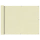 Vidaxl Balcony Screen OxfordTextiel 90x600 cm Creme