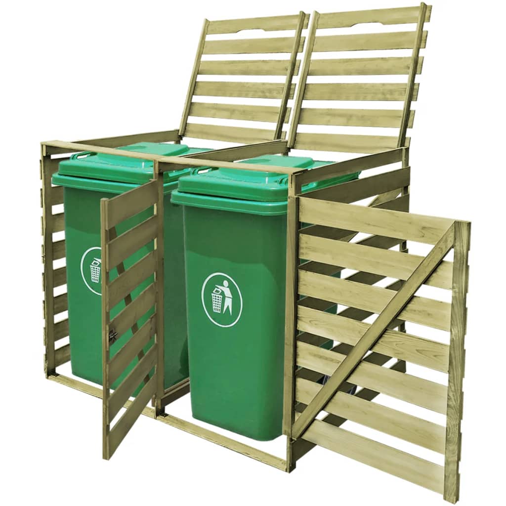 VIDAXL -Behälterspeicher Doppelte 240 l imprägniertes Holz