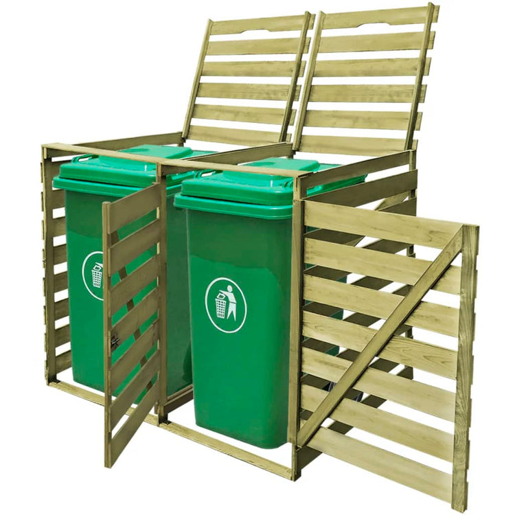 VIDAXL -Behälterspeicher Doppelte 240 l imprägniertes Holz