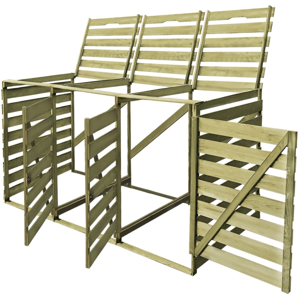 VIDAXL -Behälterlager Shutubbel 240 l imprägniertes Holz