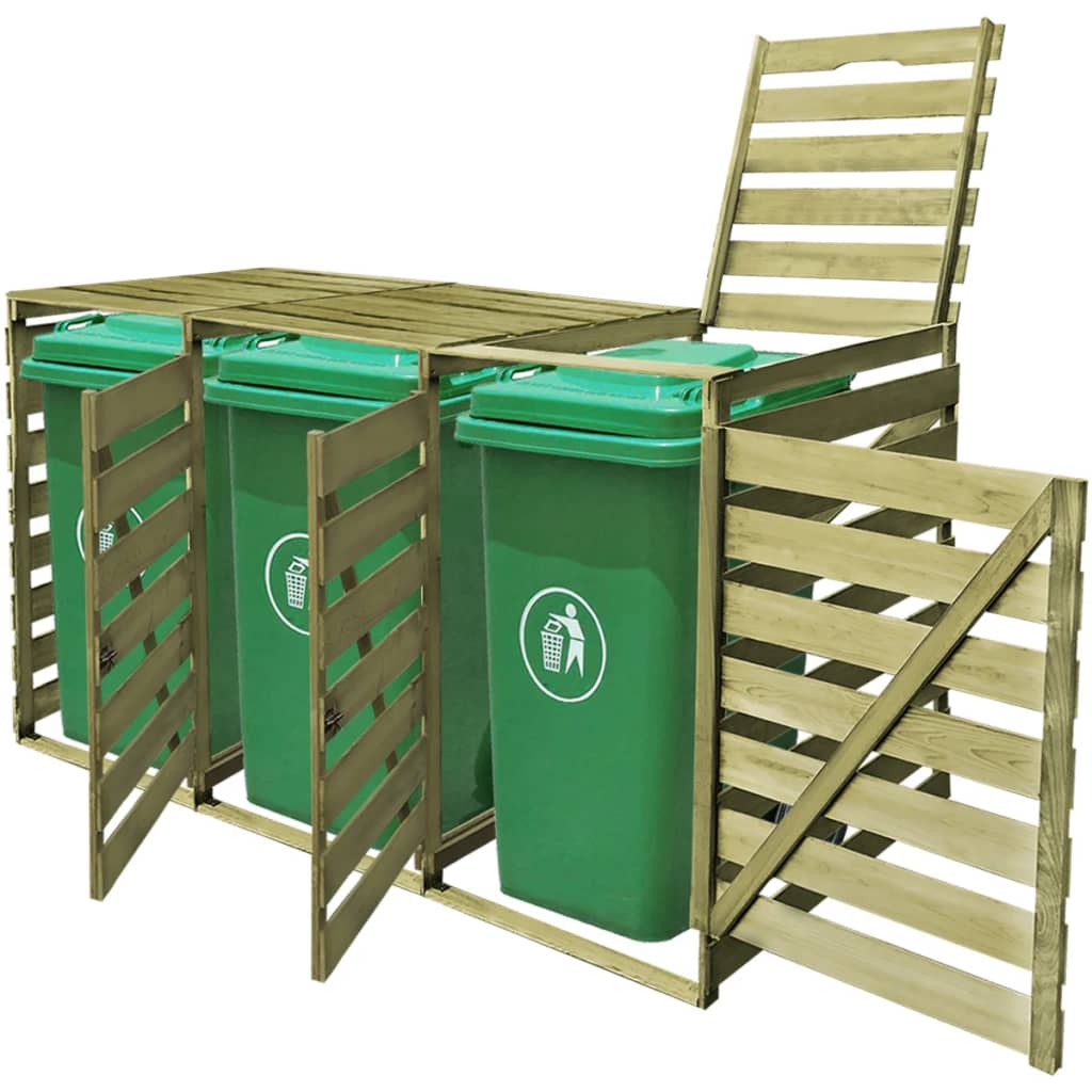 VIDAXL -Behälterlager Shutubbel 240 l imprägniertes Holz