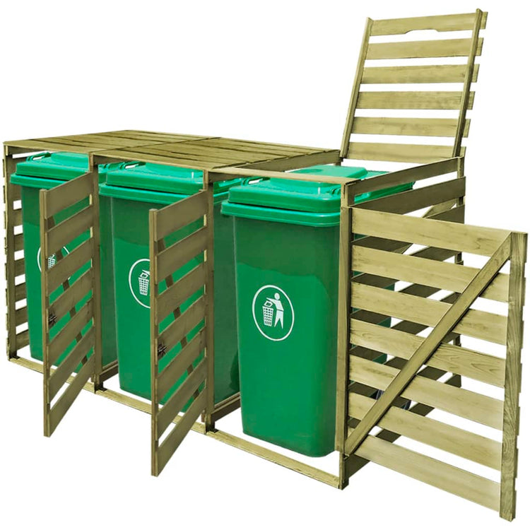 VIDAXL -Behälterlager Shutubbel 240 l imprägniertes Holz