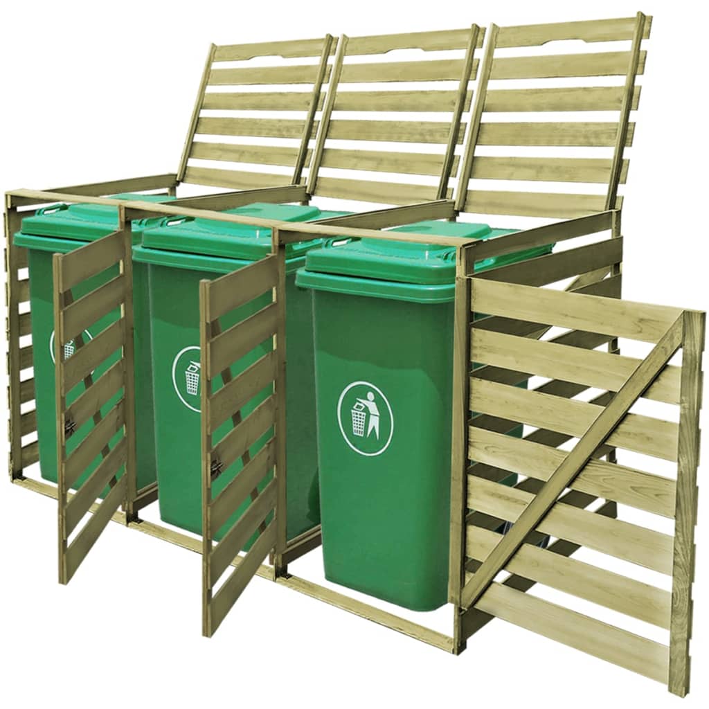 VIDAXL -Behälterlager Shutubbel 240 l imprägniertes Holz