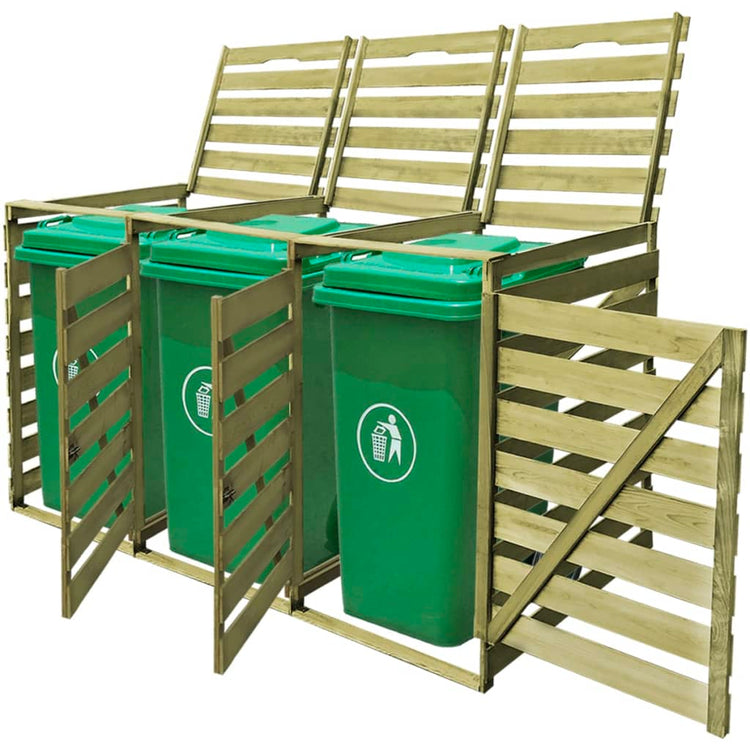 VIDAXL -Behälterlager Shutubbel 240 l imprägniertes Holz