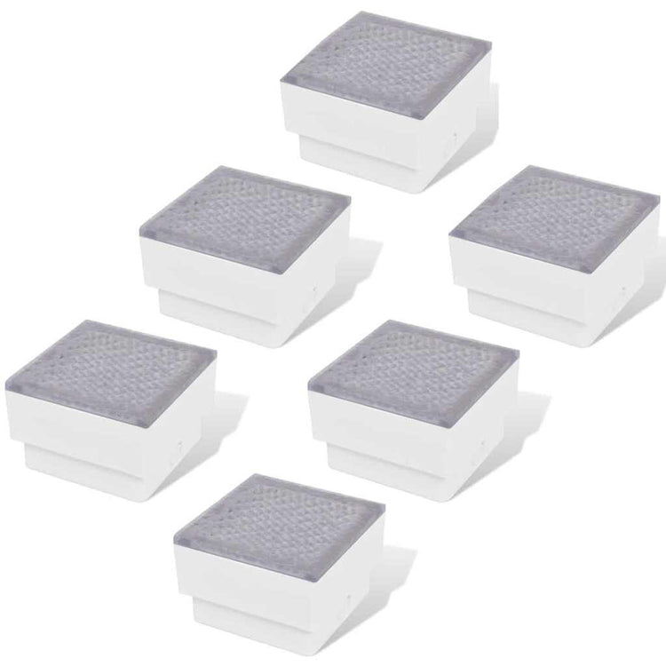 VIDAXL BOORSPLOCTS 6 ST LED 100x100x68 mm