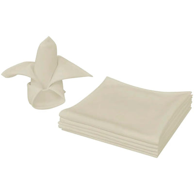 Vidaxl Servietten 25 Stück Creme 50x50 cm