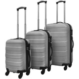 Vidaxl 3-teiliges Gepäckset hart 45,5 55 66 cm Silberfarbe - afbeelding 1