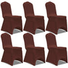 Vidaxl Stuhlabdeckung Stretch 6 St Brown