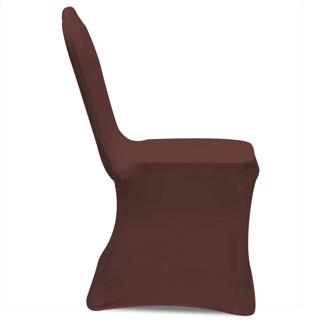 Vidaxl Stuhlabdeckung Stretch 6 St Brown