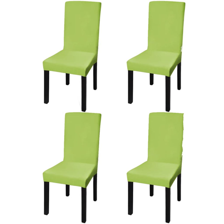 Vidaxl -Sitz deckt 4 St. Stretch gerade grün ab