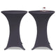 VIDAXL -Tischabdeckung Stretch 2 Teile 70 cm Anthrazit