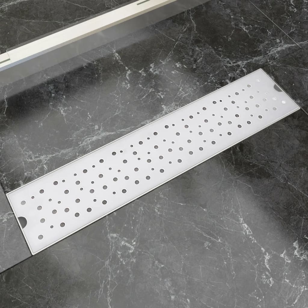Vidaxl Duschabfluss rechteckige Blase 530x140 mm Edelstahl