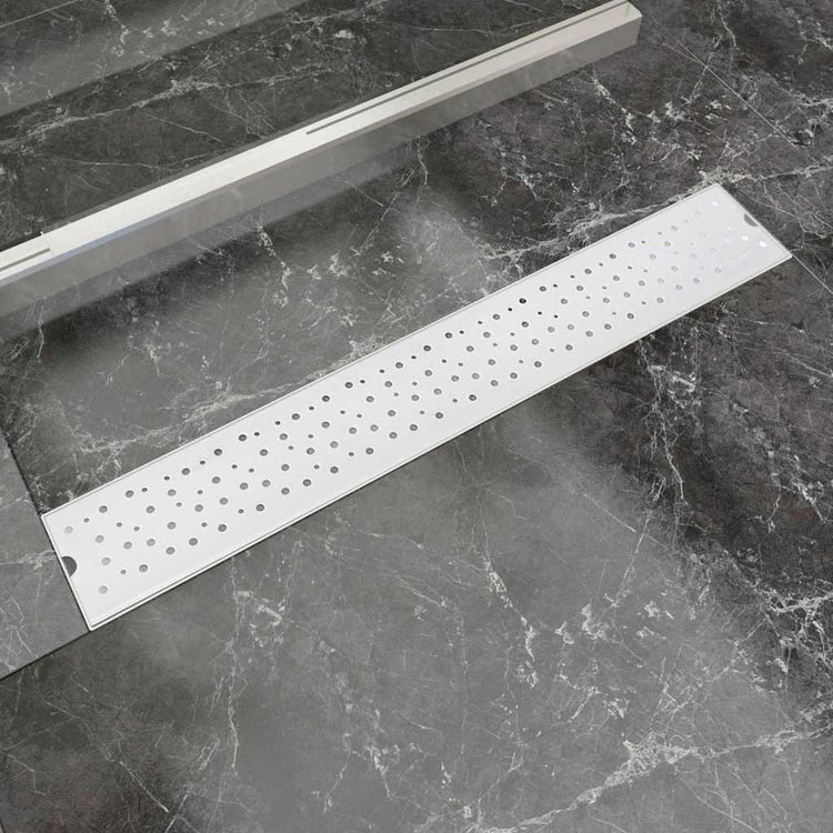 Vidaxl Duschabfluss rechteckige Blase 730 x 140 mm Edelstahl