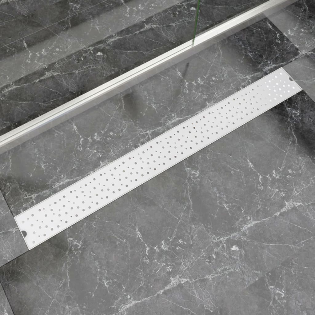 Vidaxl Duschabfluss rechteckige Blase 1030x140 mm Edelstahl