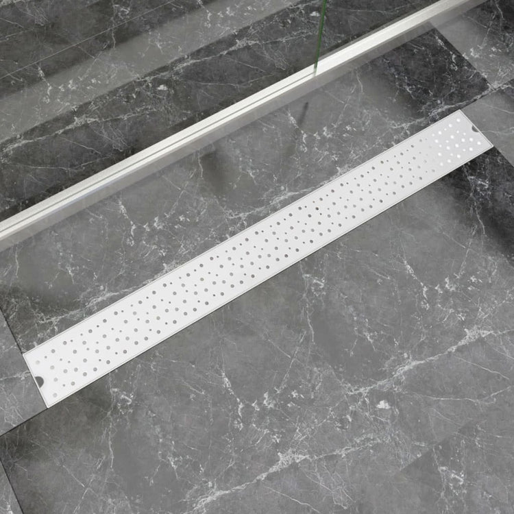 Vidaxl Duschabfluss rechteckige Blase 1030x140 mm Edelstahl