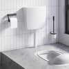 Vidaxl Toilettenboden mit Wasserversorgung am Boden 3 6 l Weiß