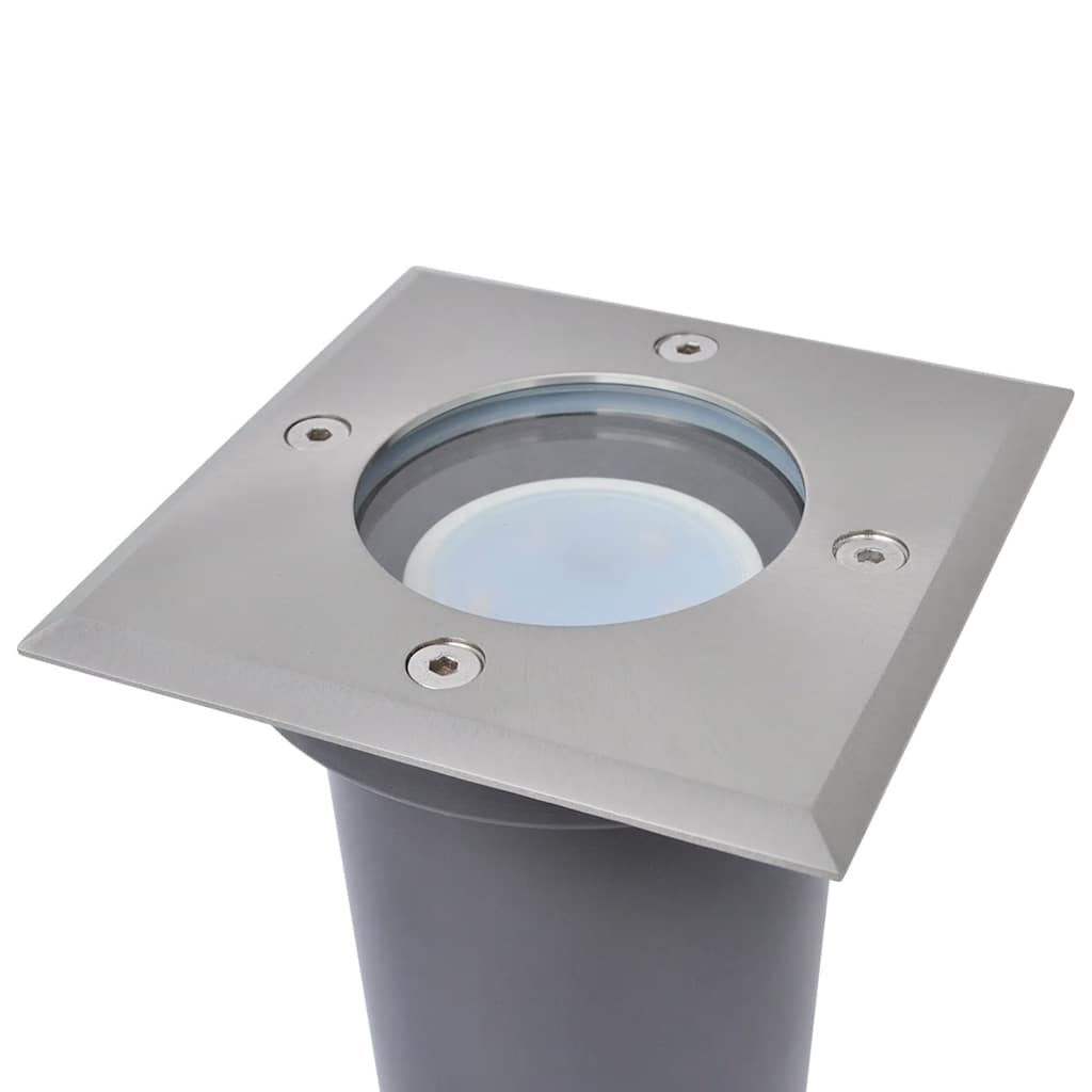 Vidaxl -LED -Landflecken außerhalb von 3 Teilen quadratisch