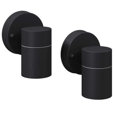 Vidaxl LED -Wandlampe außerhalb Edelstahl 2 Sts 2 Sts