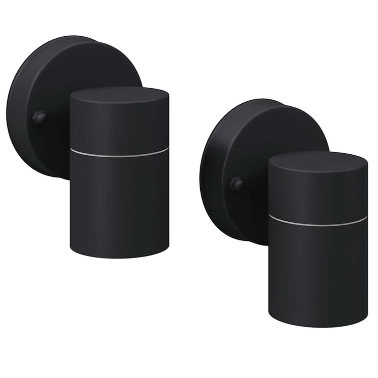 Vidaxl LED -Wandlampe außerhalb Edelstahl 2 Sts 2 Sts
