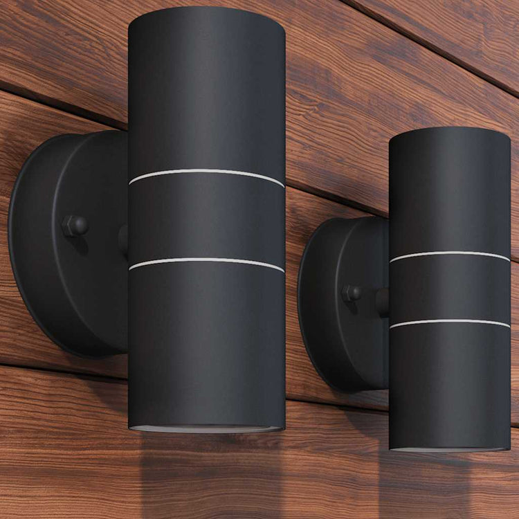 VIDAXL LED -Wandlampe nach außen aus Edelstahl 2 STs