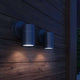 Vidaxl Wandlampe außerhalb Edelstahl 2 Sts 2 Sts