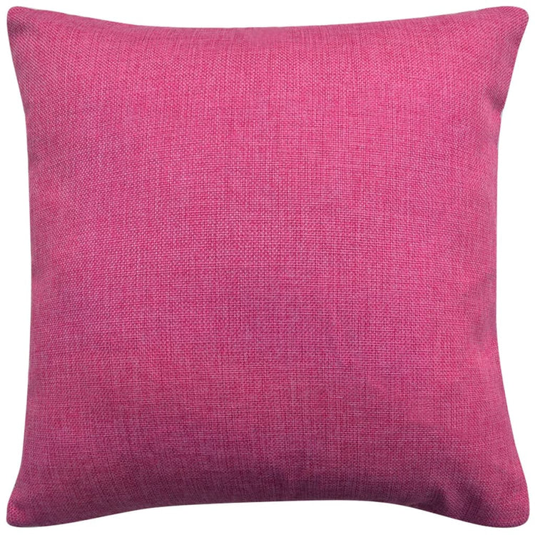 Vidaxl -Kissenbezüge 4 Stücke Leinen Look Pink 80x80 cm