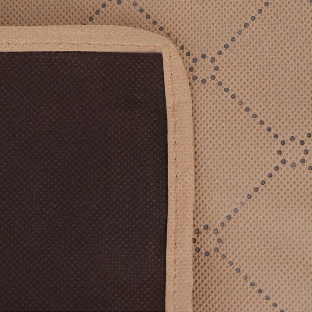 Vidaxl Picknick Teppich 100x150 cm Beige und Braun