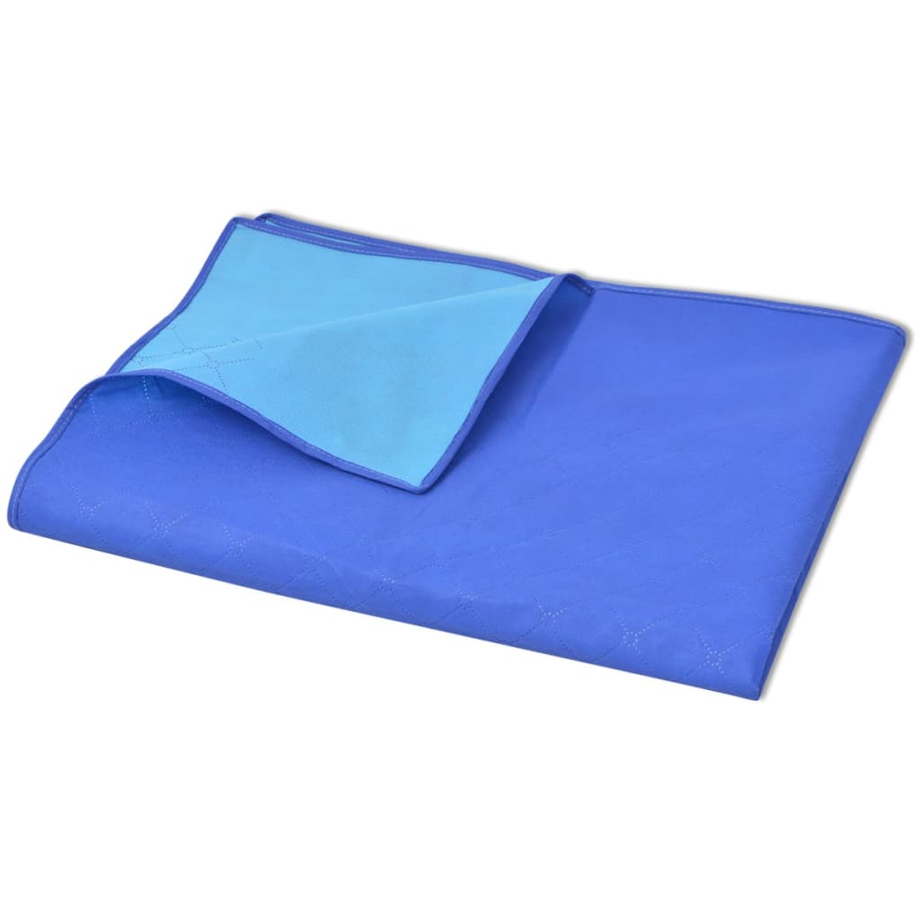 Vidaxl Picknick Teppich 100x150 cm blau und hellblau