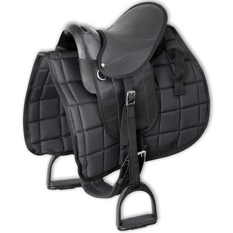 Vidaxl Pony Sattel Set 10 Schwarz